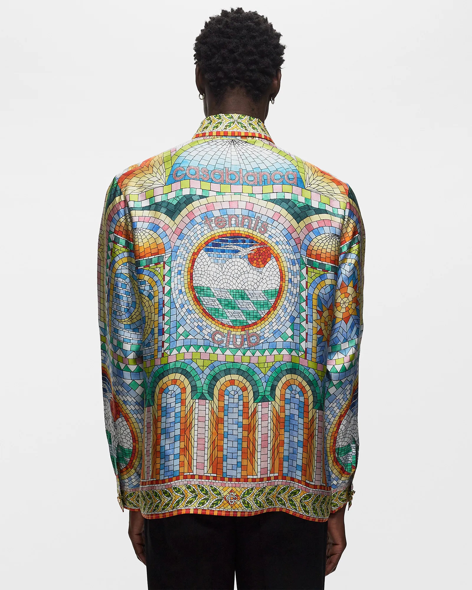 Casablanca LONG SLEEVE SILK SHIRT