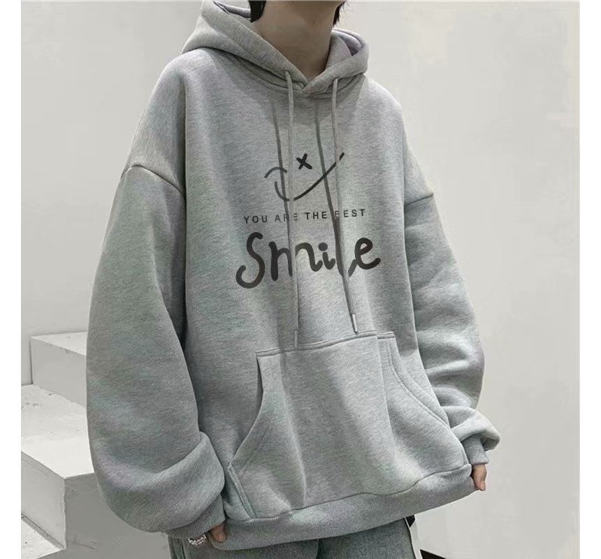 Lingaris - Hoodie met lange mouwen en letters
