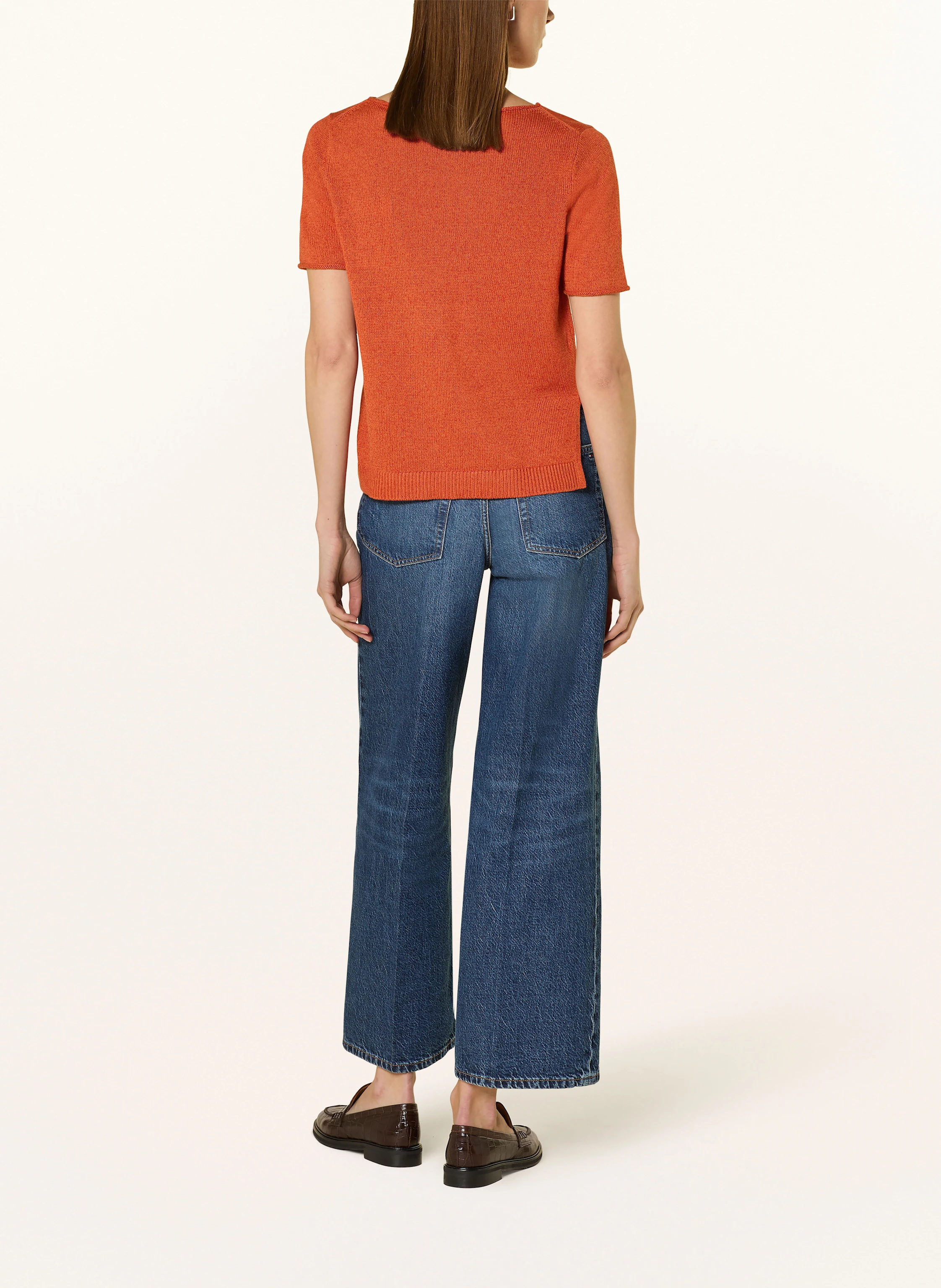 Marc O'Polo Strickshirt mit Leinen