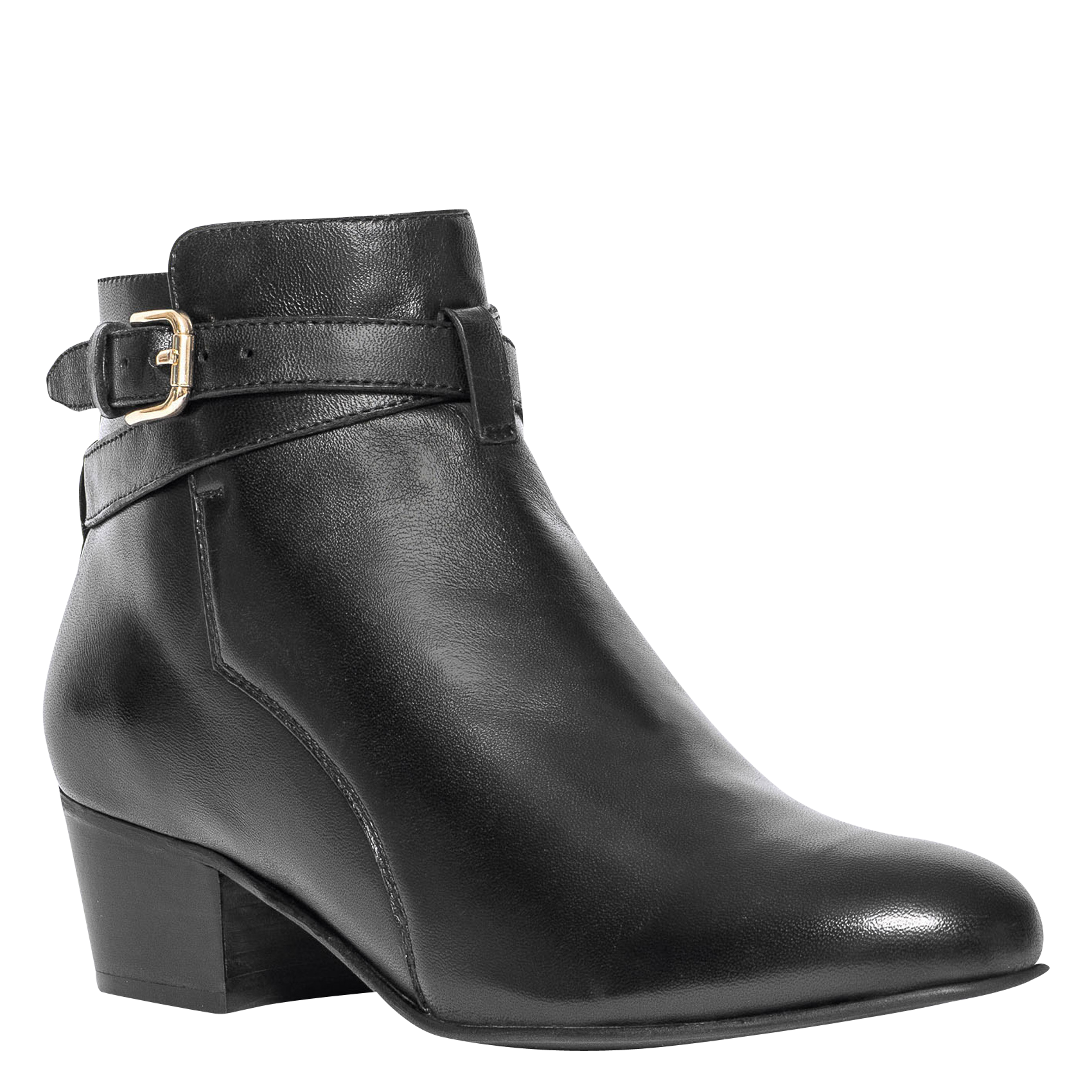 MEXICO - Boots à talon en cuir | Noir
