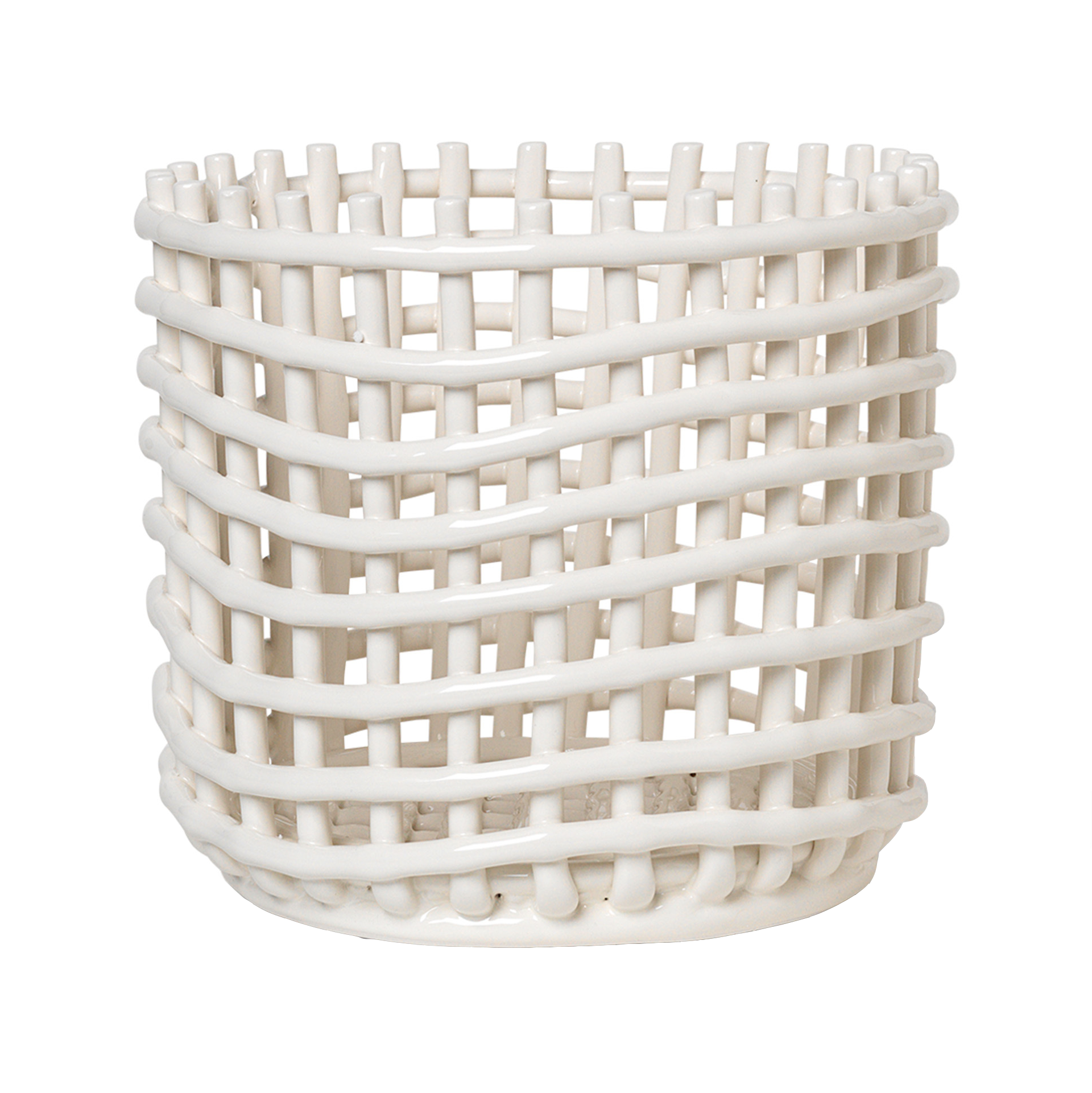 Opbergmand Ceramic off-white Large