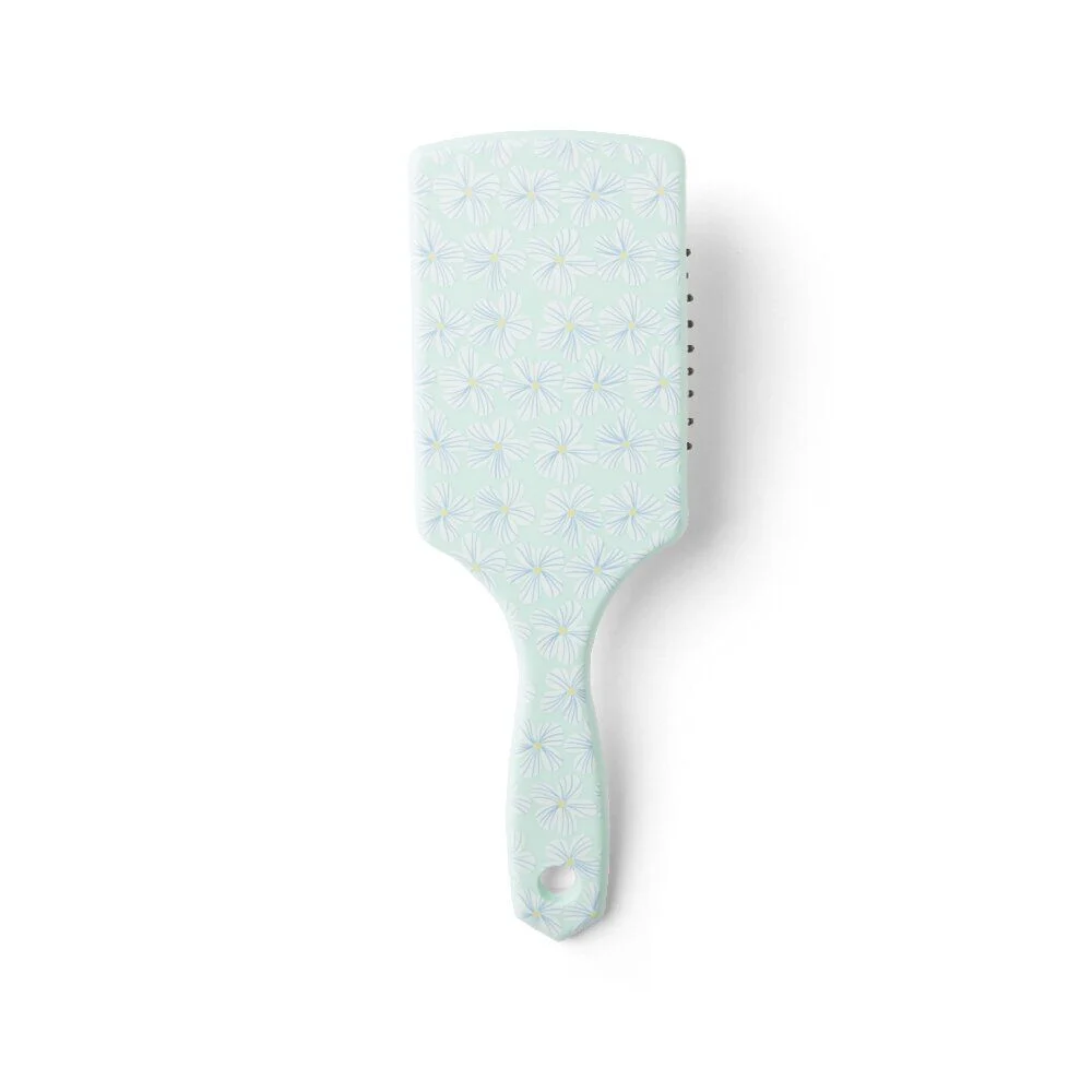 Brosse à cheveux en plastique imprimé 4 coloris
