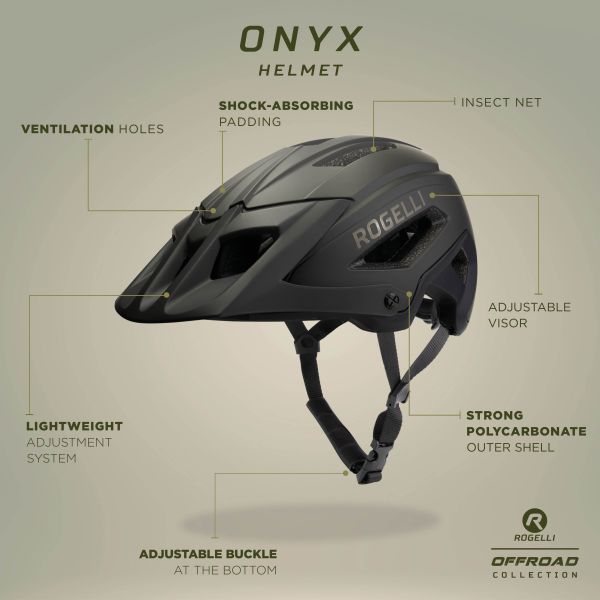 Rogelli Onyx Cykelhjelm, Green