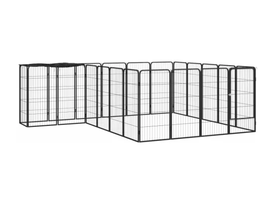 Parc pour chien 22 noire 300 x 250 x 100 cm 02_0043619
