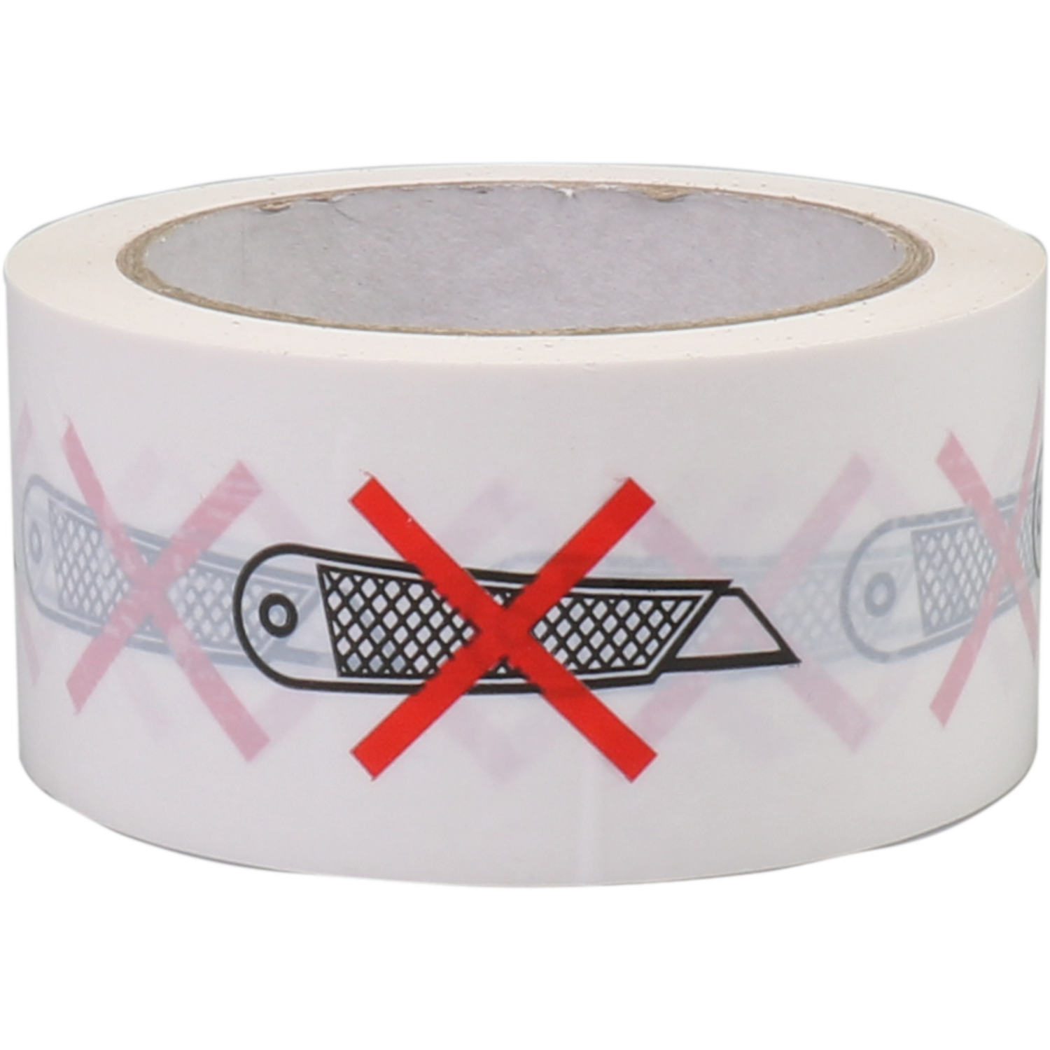 Dozensluittape, PVC, 50mm, 66m, wit