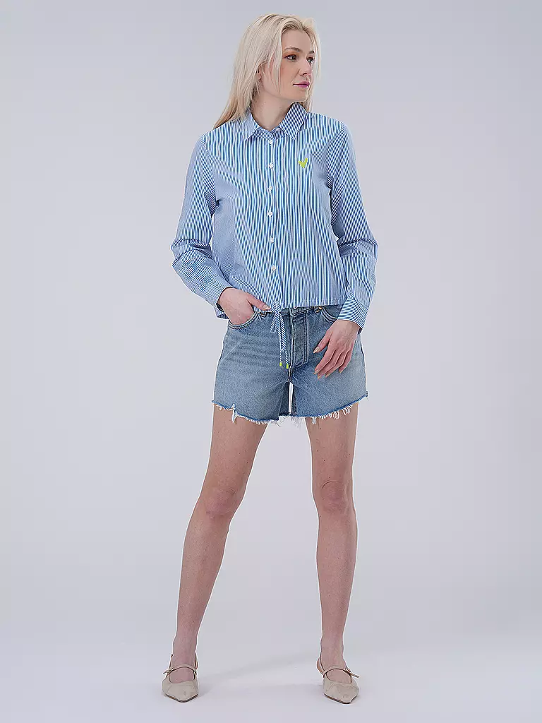 S.OLIVER Bluse blau