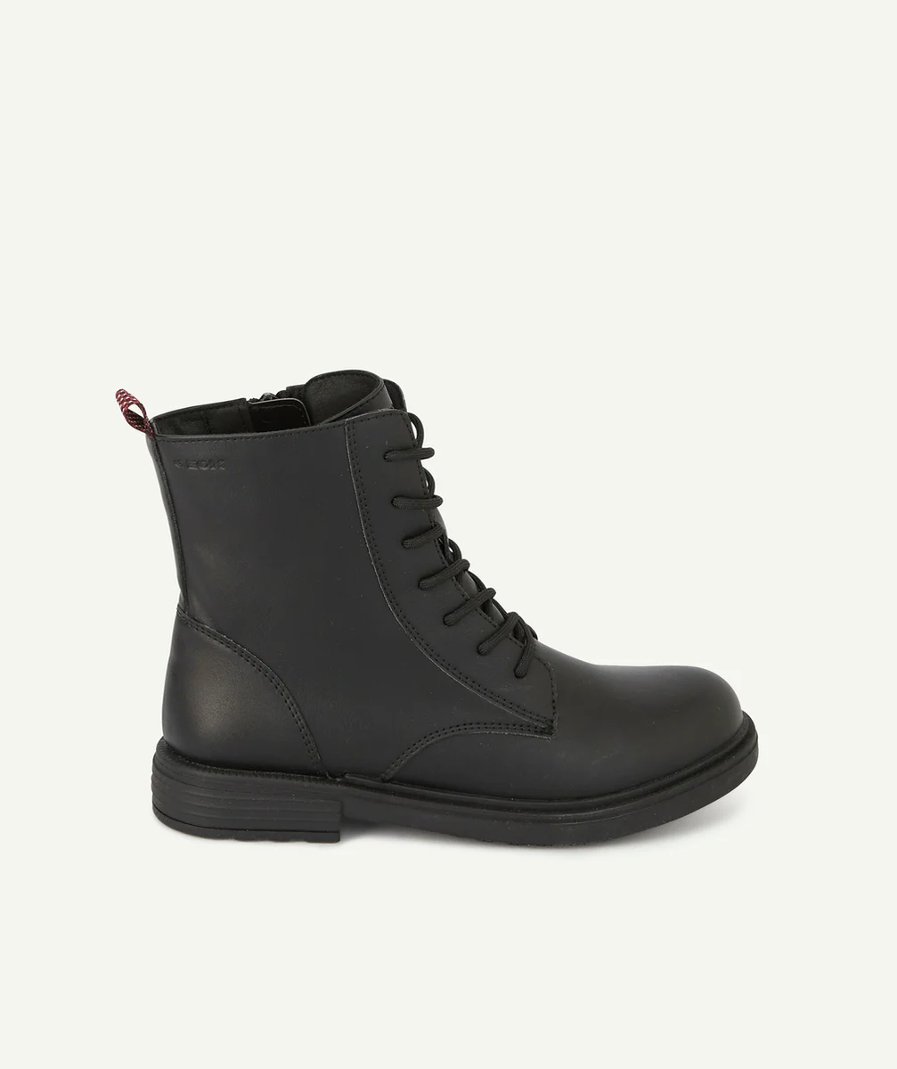 GEOXBOTTINES MONTANTES NOIRES FILLE AVEC LACETS