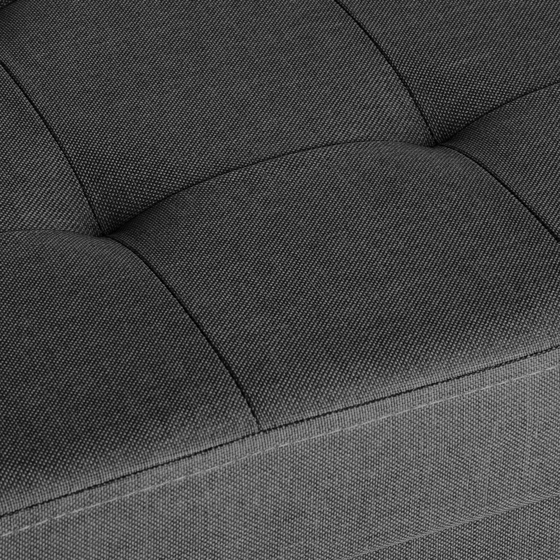 tectake® Sitzhocker, faltbar, in Leinenoptik, 38 x 38 x 40 cm