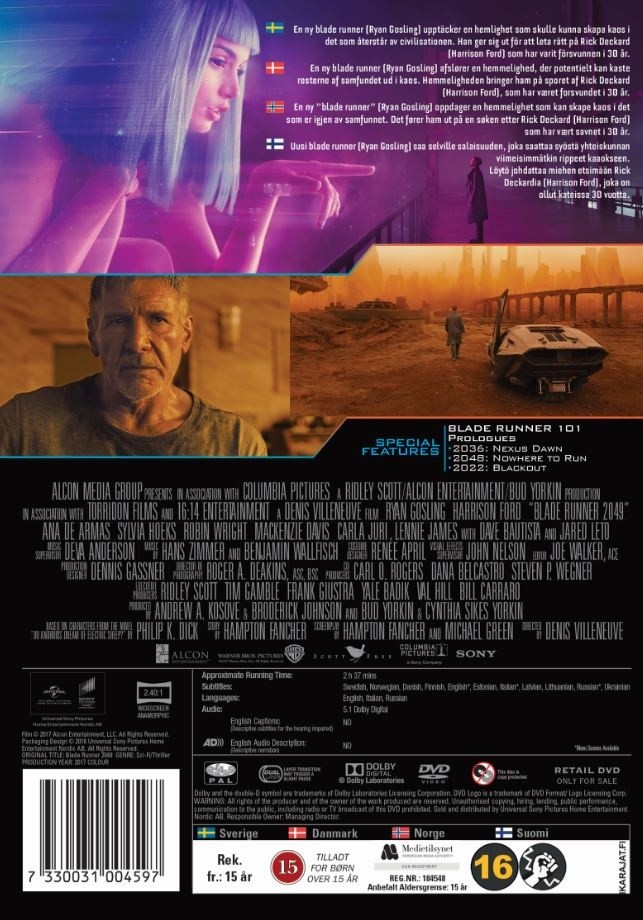 Blade Runner 2049 - DVD