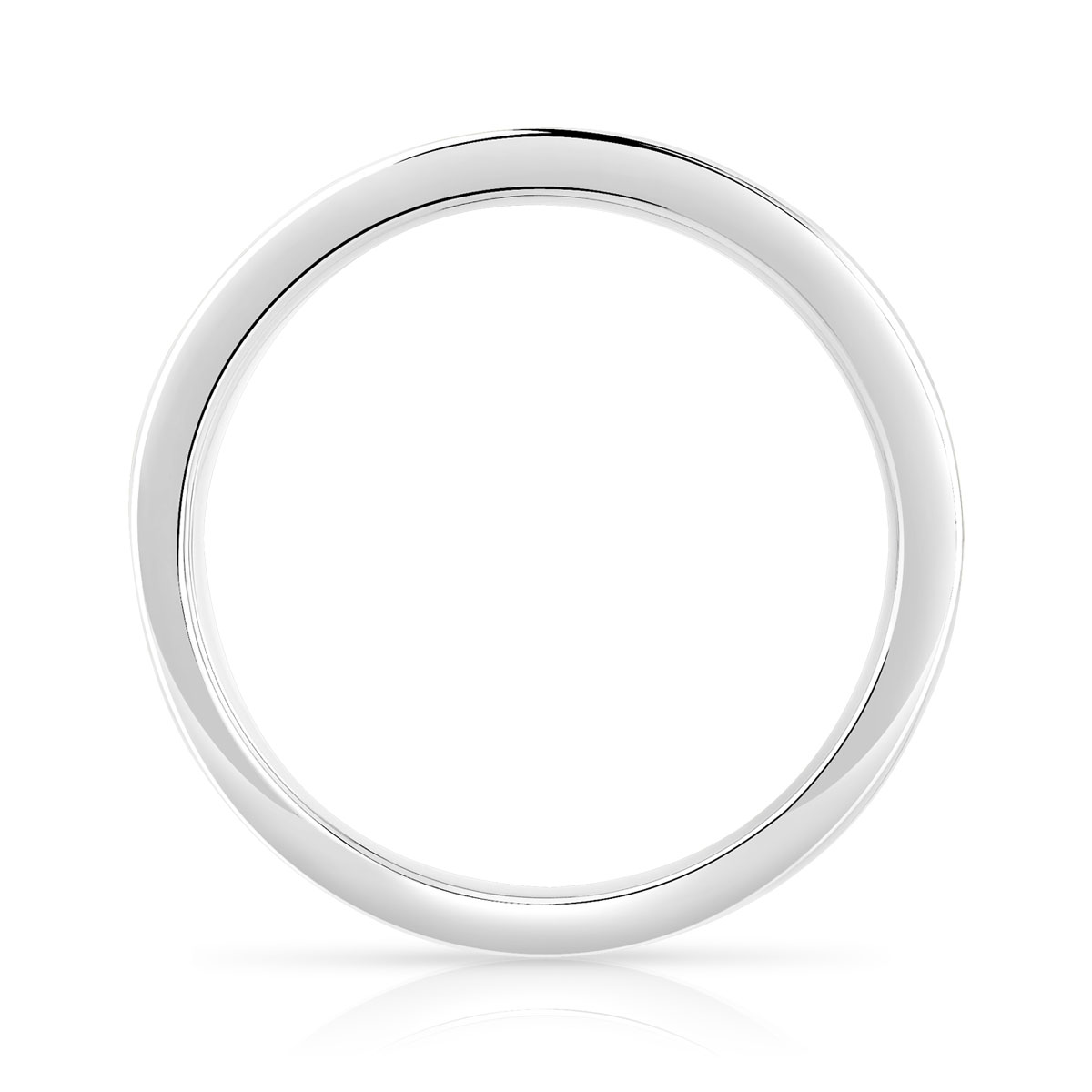 Alliance demi-tour or 750 blanc diamant