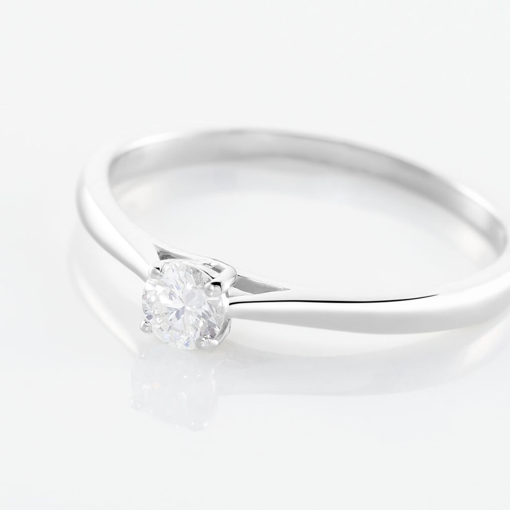 Solitaire  Victoria Platine Blanc Diamant