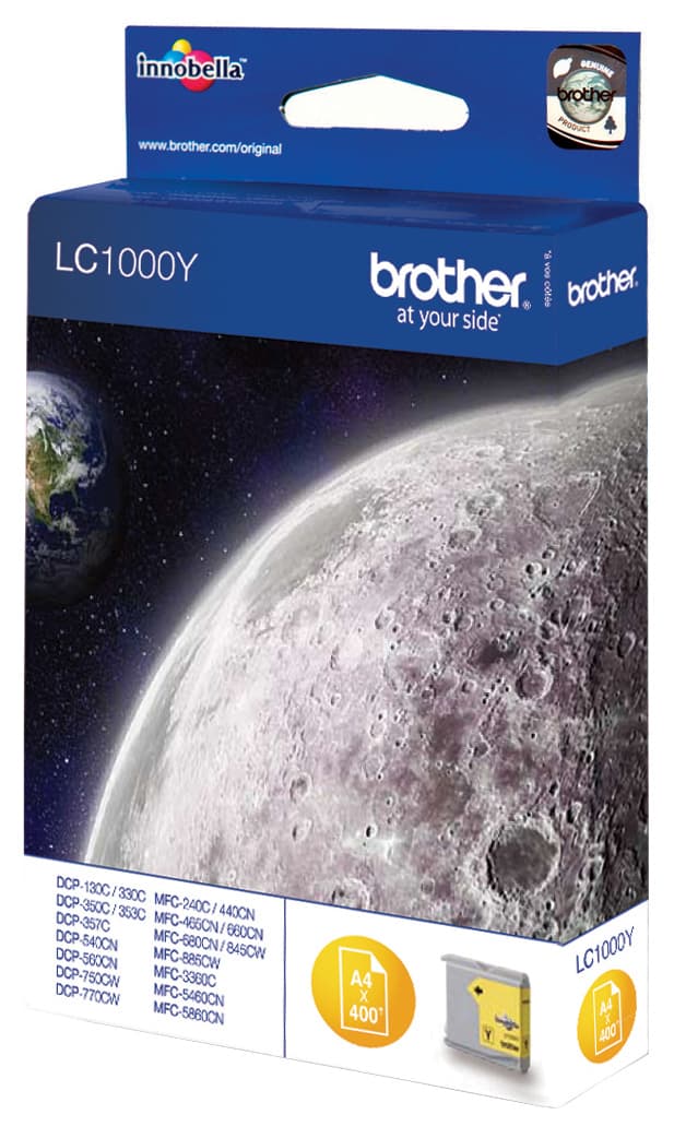 Brother blækpatron LC1000Y Gul
