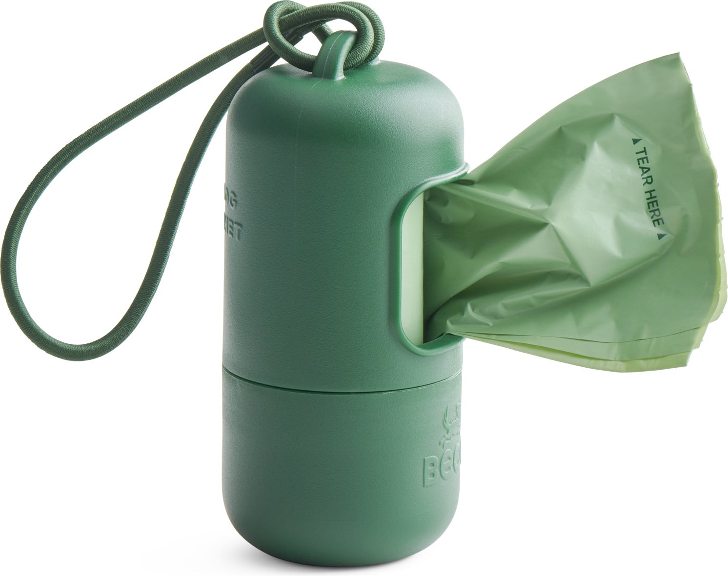 Beco poepzakjes houder met poepzakjes groen 15 stuks