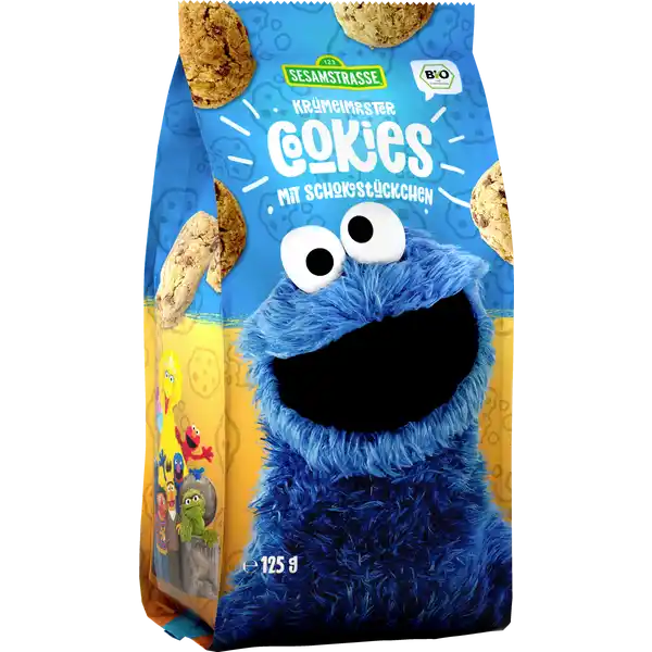 Bio Krümelmonster Cookies mit Schokostückchen