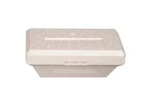 Isboks 1ltr termo/portionsboks L232xB134xH68mm Med Løst Låg Hvid,174 stk/krt