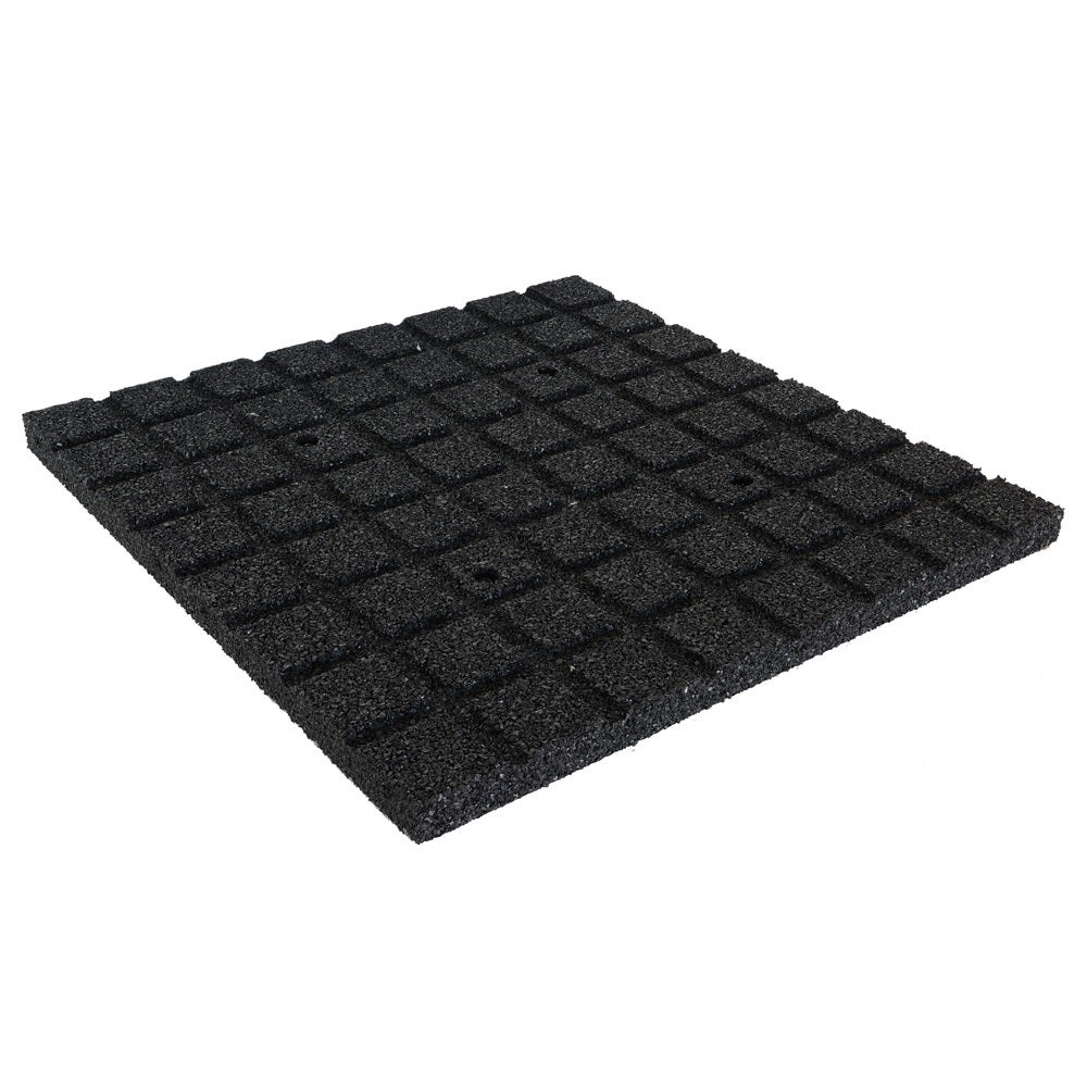 Rubbertegel 30 mm - 50 x 50 cm - Zwart