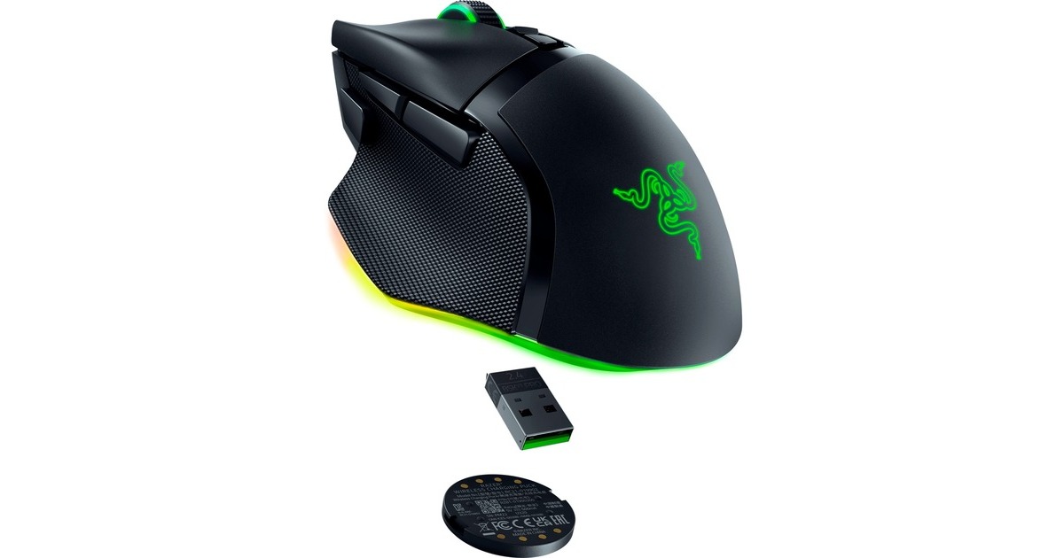 RazerBasilisk V3 Pro 35K gaming muis  (Zwart, USB / Bluetooth / Razer HyperSpeed Wireless, 35000 DPI, Razer Chroma RGB)