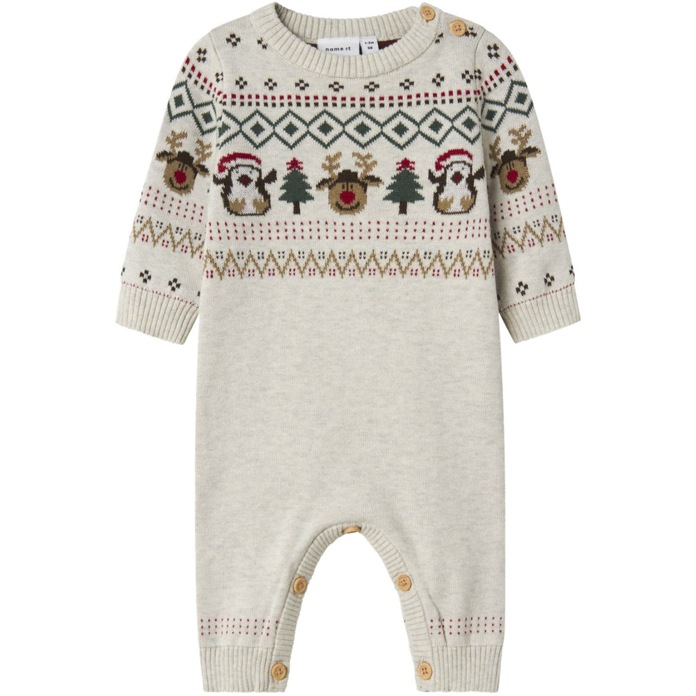 Køb Name It Peyote Melange Nbnralko Ls Knit Suit