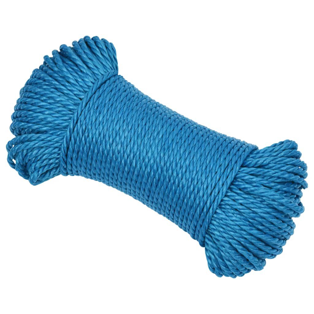vidaXL Werktouw, Blauw, 3 mm, 25 m, Polypropyleen