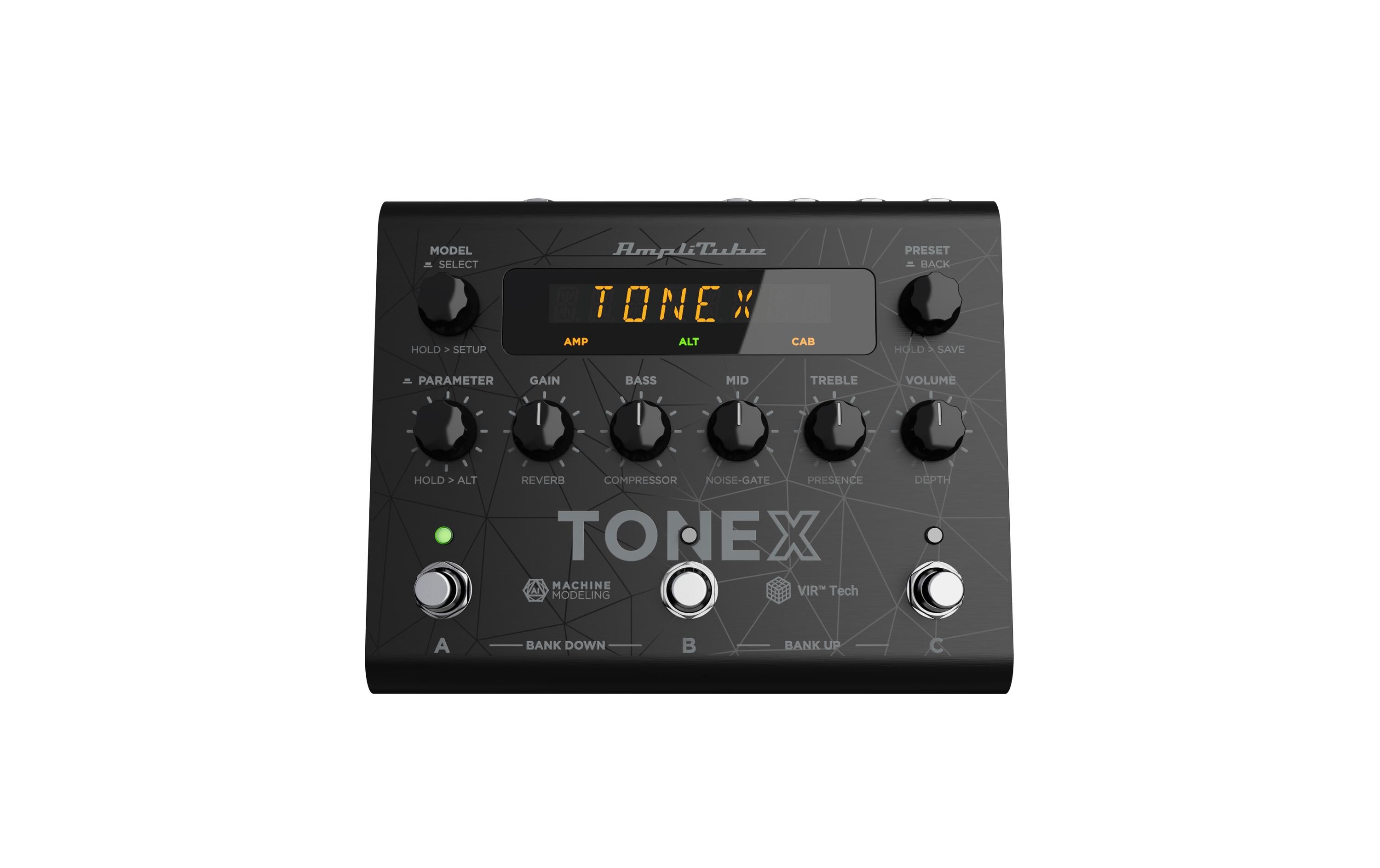 Pedal ToneX<br>KI-maschinenmodellierte Töne live auf der Bühne
