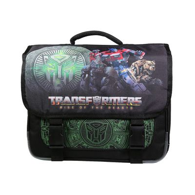 Cartable Transformers 38 cm - 2 compartiments - vert - Bagtrotter