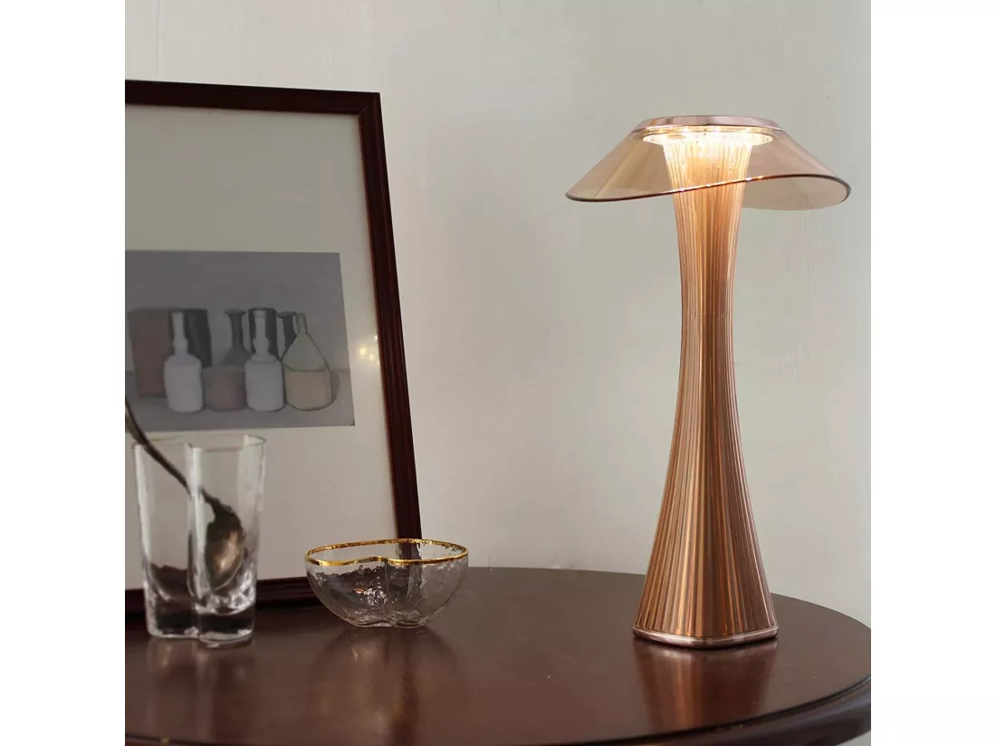 NETTLIFE Lampe de table LED tactile dimmable avec batterie lampe de chevet diurne avec USB