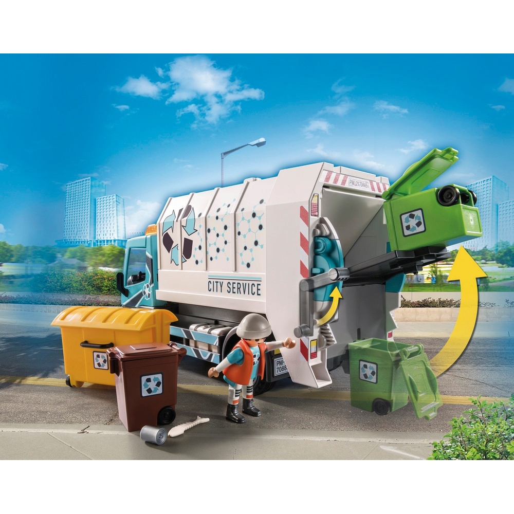 Playmobil City Life 70885 Müllwagen mit Blinklicht