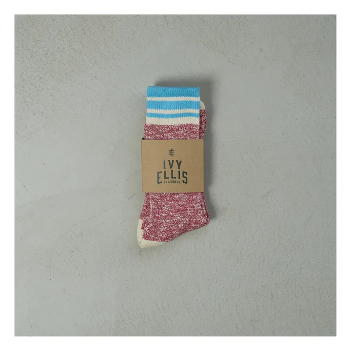 Ivy Ellis Chaussettes Hautes Nairn | Rouge chiné