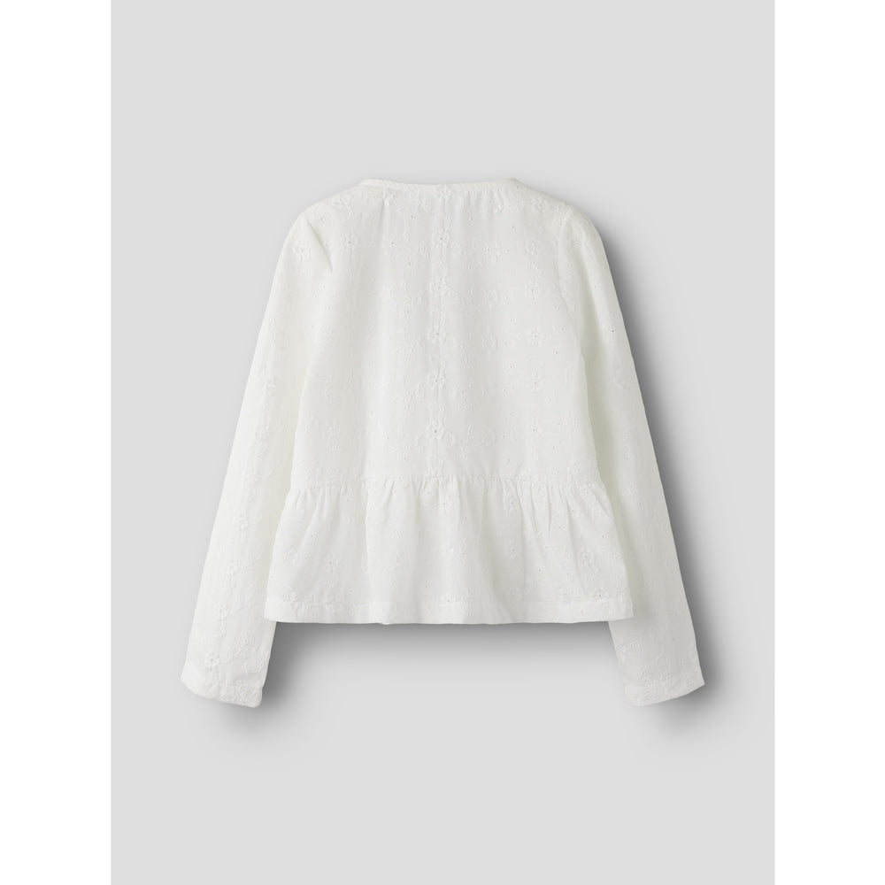 Køb Name It Bright White Nkfkarlina Ls Skjorte