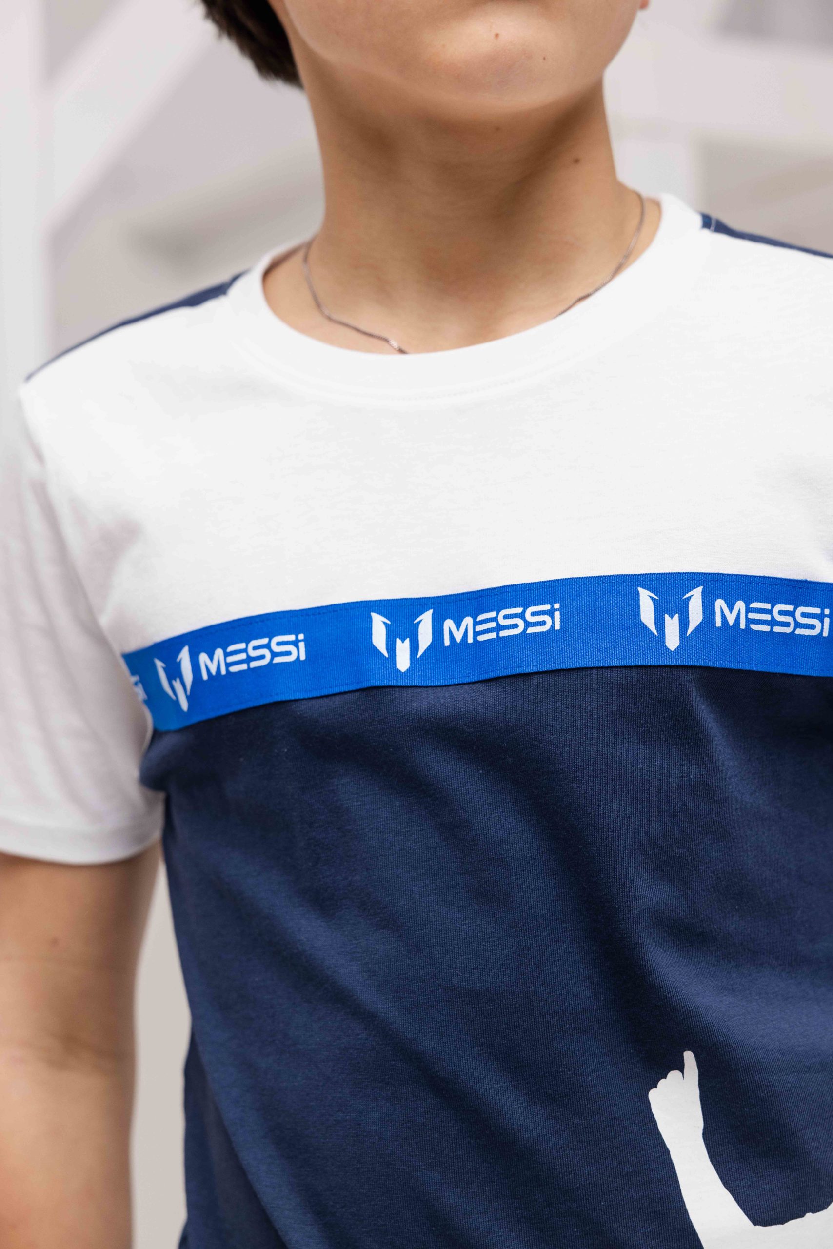 Vingino X Messi Silhouette T-Shirt Kids Donkerblauw