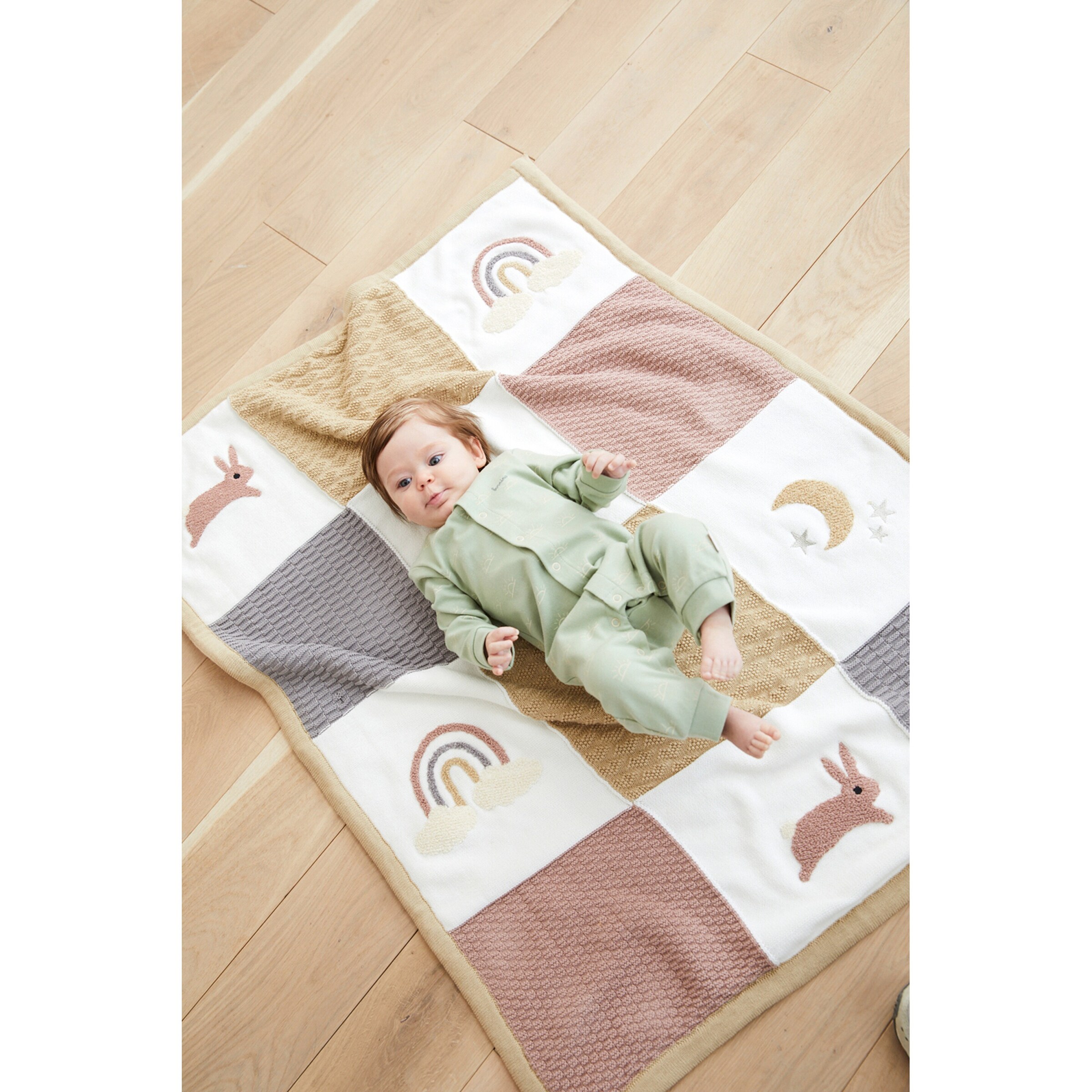BORNINO HOME Babydecke Winter-Kuscheldecke Little Cloud Dancer 80x100 cm
