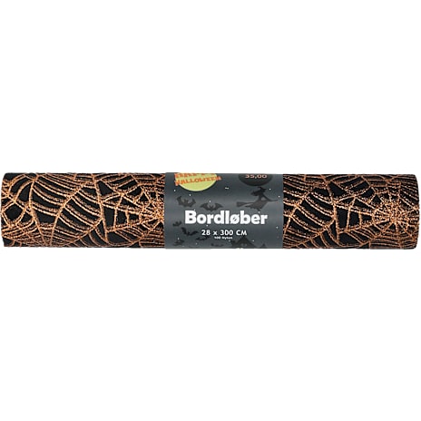 Halloween bordløber 3 meter x 30 cm - flere varianter - assorteret