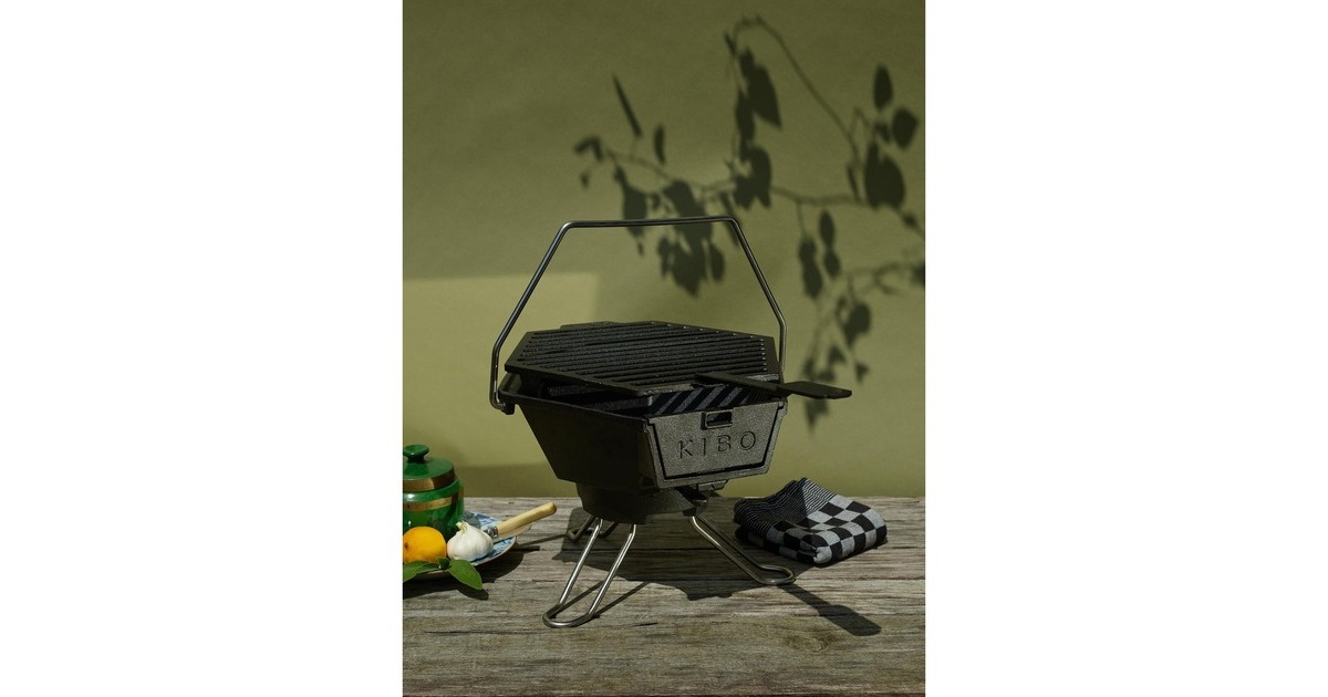 The WindmillKIBO Grill Model 3.0 houtskoolbarbecue  (Zwart)