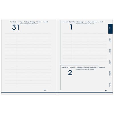 Agenda Respire recyclé - 1 jour par page - 12 x 17 cm - forêt - Quo Vadis