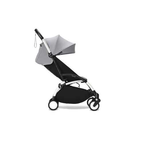 Poussette YOYO3 Pack 6+ Stone / Cadre Blanc - STOKKE