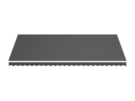 Tissu de remplacement pour auvent Anthracite 6x3,5 m