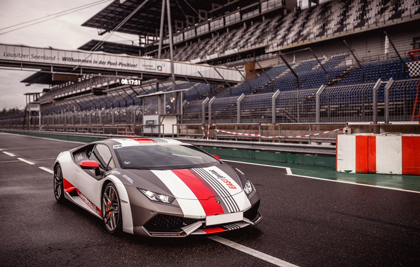 Lamborghini fahren auf dem Lausitzring