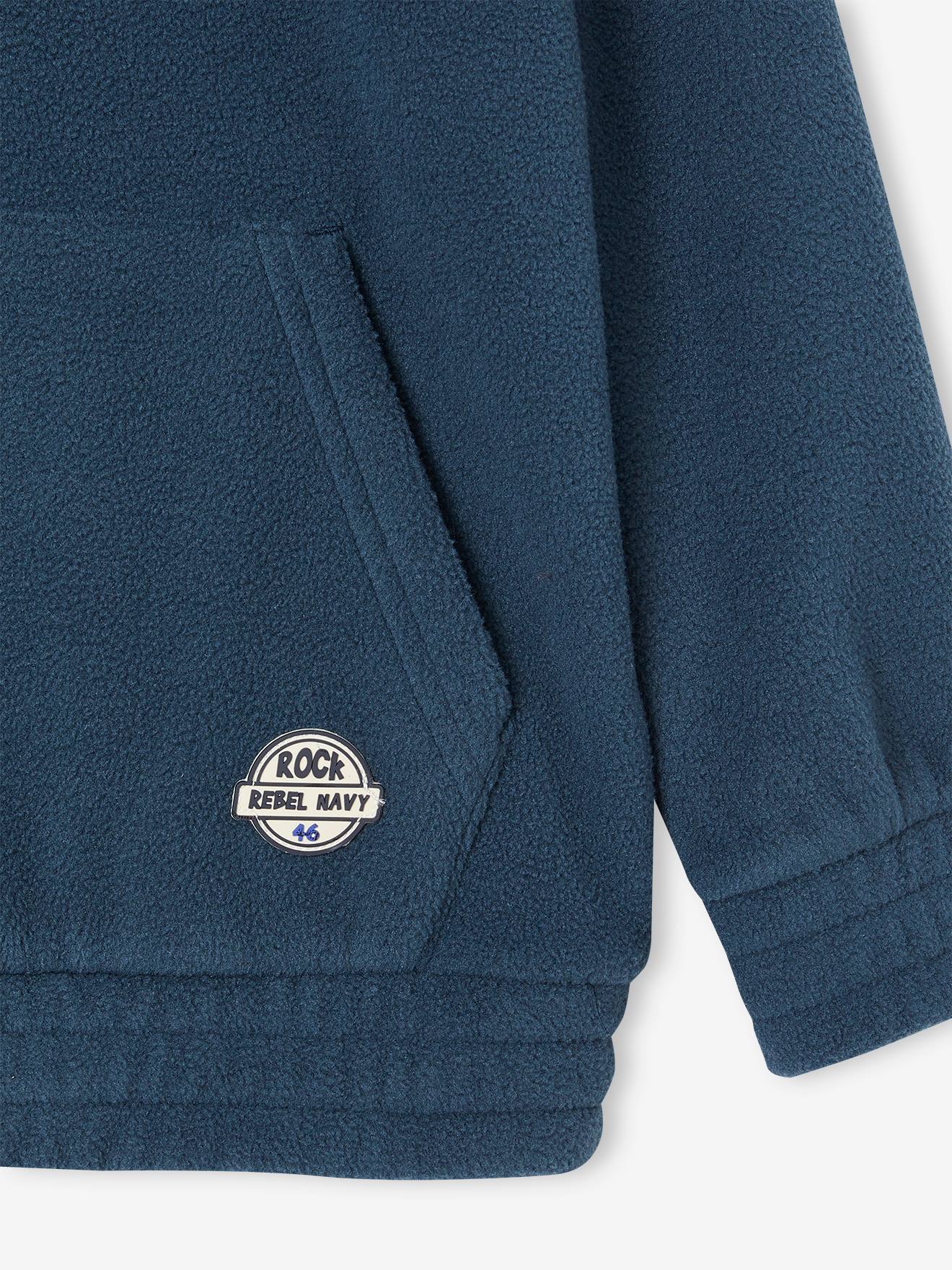 Moletom com capuz azul escuro para meninos