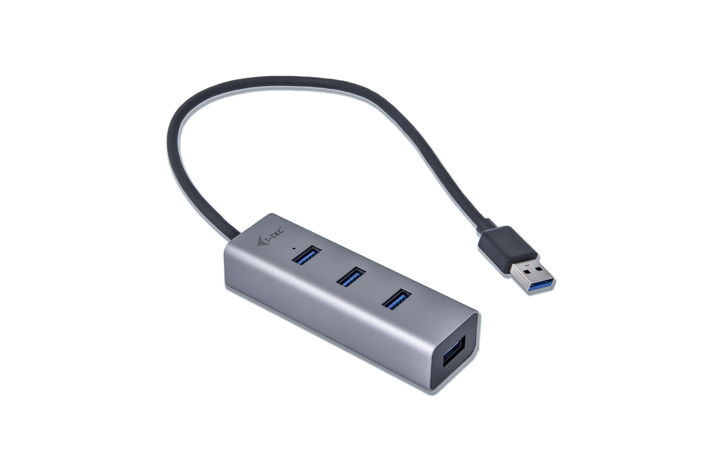 USB-Hub USB-A Metal 4x USB 3.04-Port USB-Hub mit Metallgehäuse