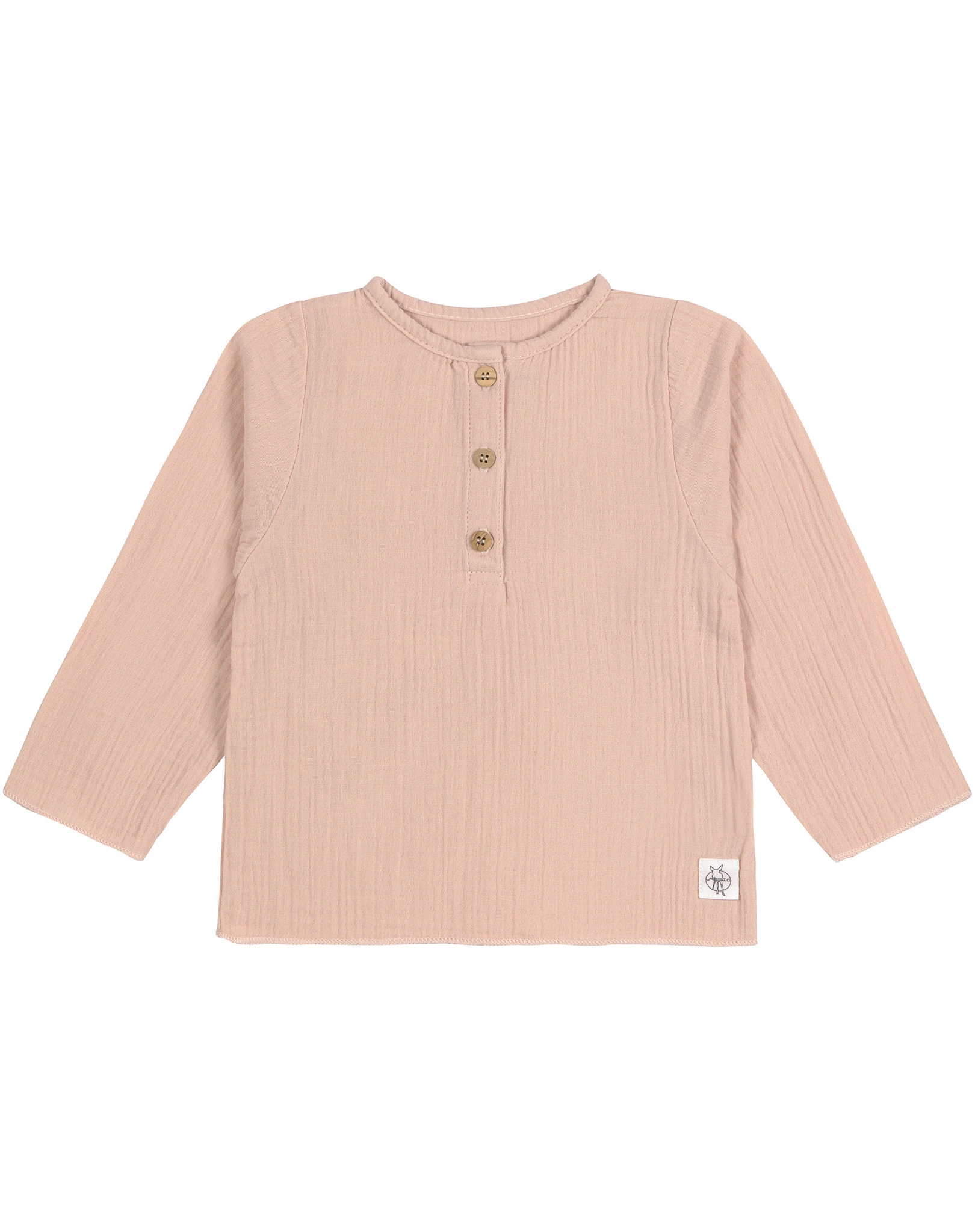 Langarmshirt COZY MUSLIN in powder pink