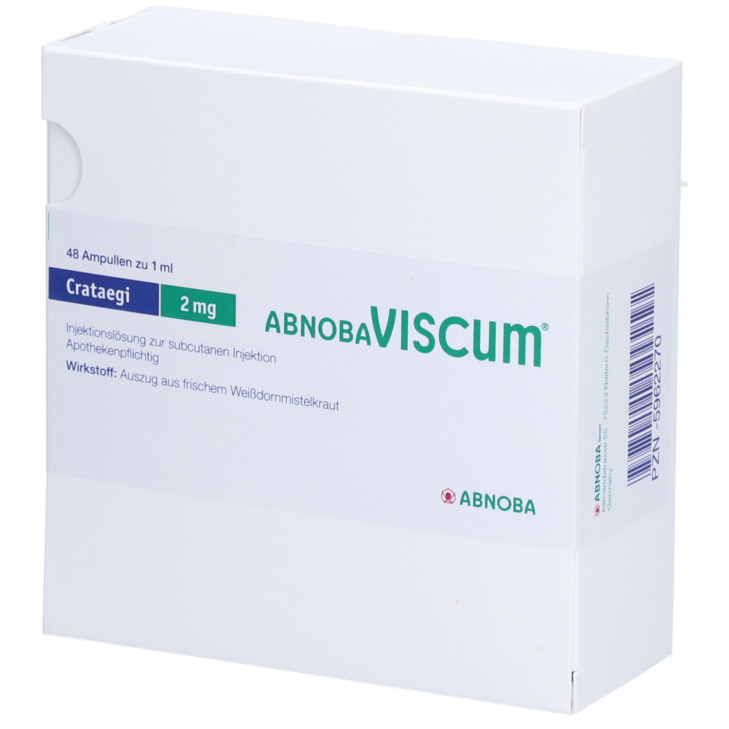 abnobaVISCUM® Crataegi 2 mg Ampullen