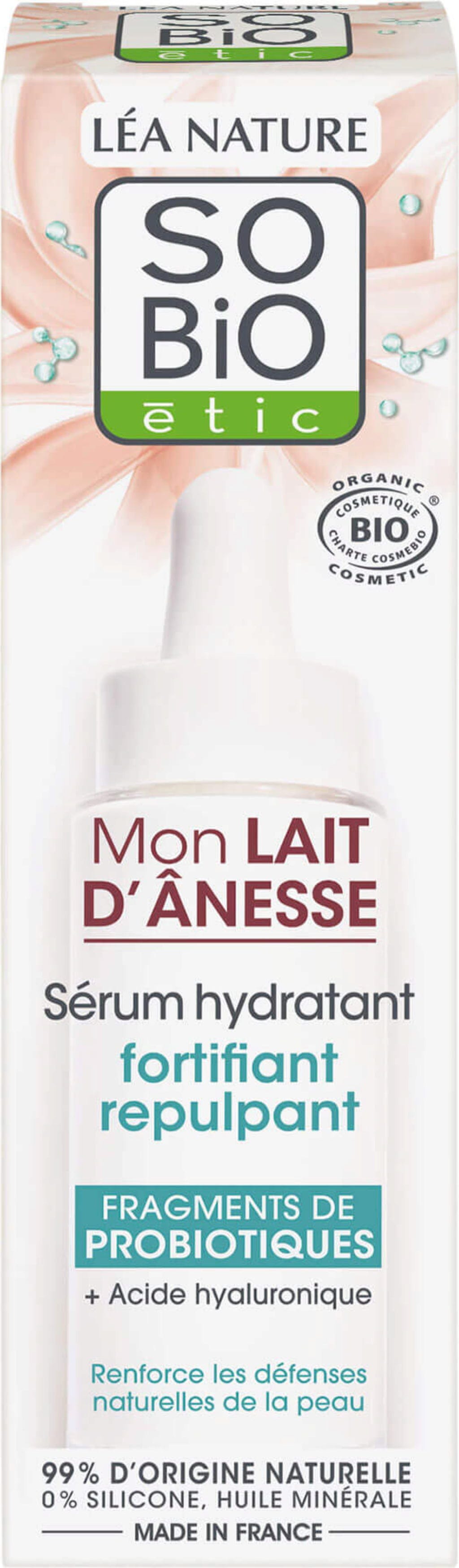 LÉA NATURE SO BiO étic  Stärkendes & aufpolsterndes Feuchtigkeitsserum, 30 ml