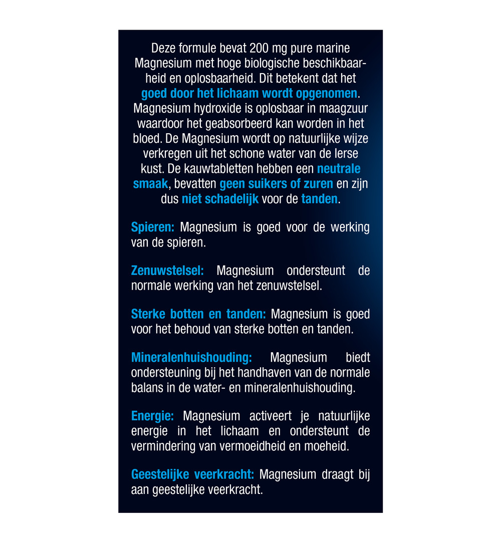 Lucovitaal Pure Marine Magnesium (30 kauwtabletten)
