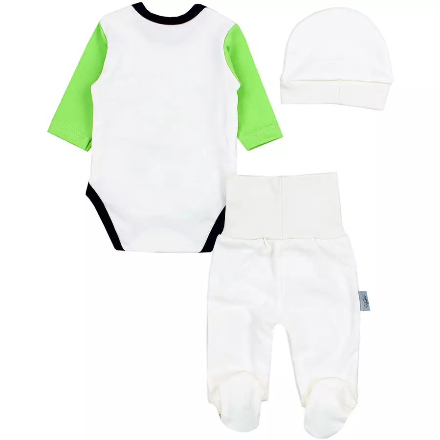 TupTam Baby Bekleidungsset Langarmbody Hose Mütze3 teilig grün