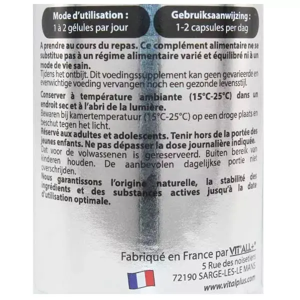 Vit'all+ Nacre Pure 500mg 30 cápsulas vegetais