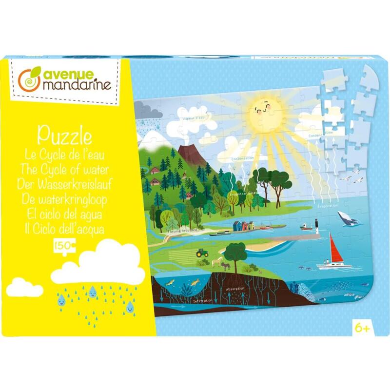 Puzzle éducatif, Le cycle de l'eau - Multicolore
