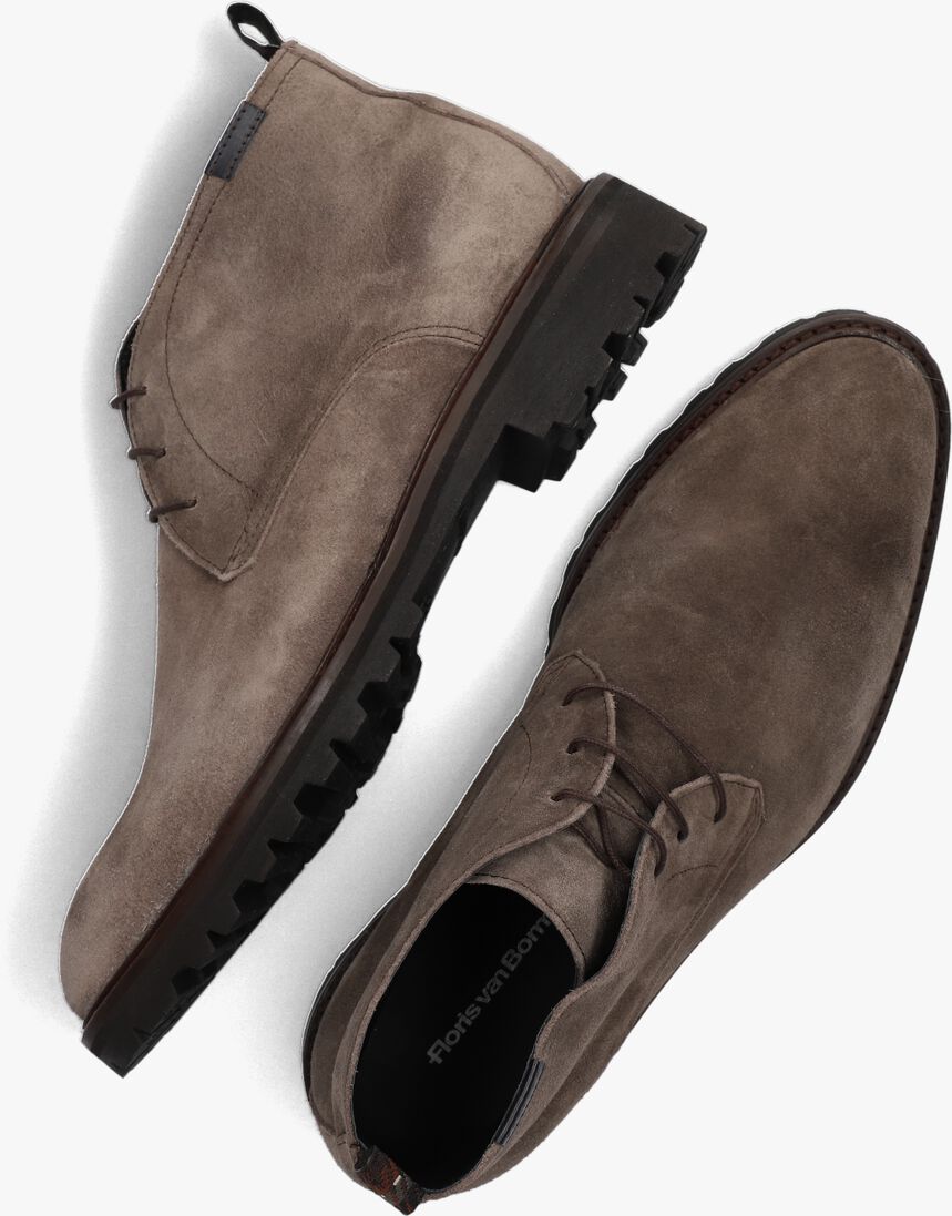 FLORIS VAN BOMMEL taupe floris van bommel veterschoenen sfm-50082