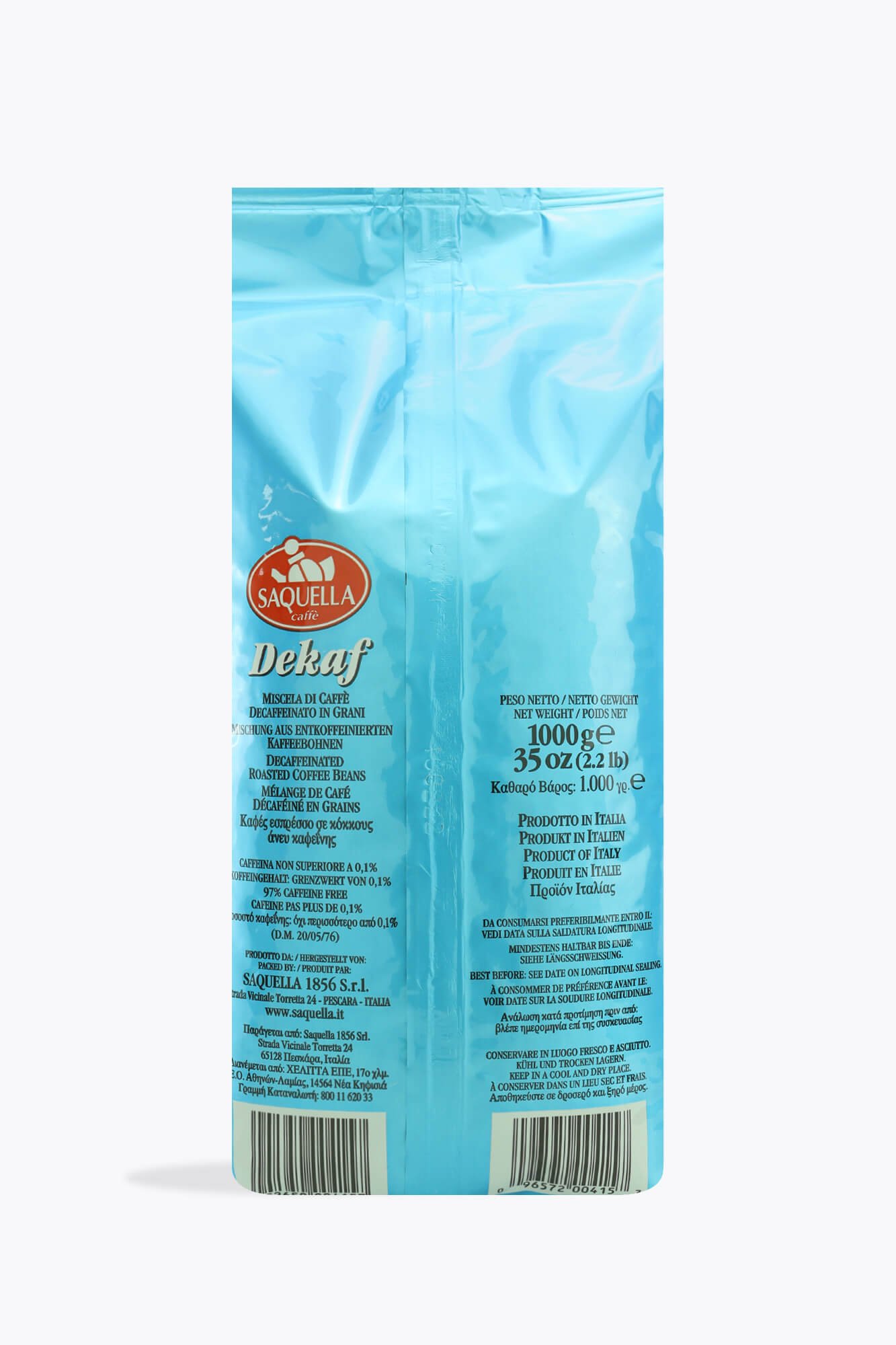 Saquella Selezione Esclusiva Bar Entkoffeiniert 1kg