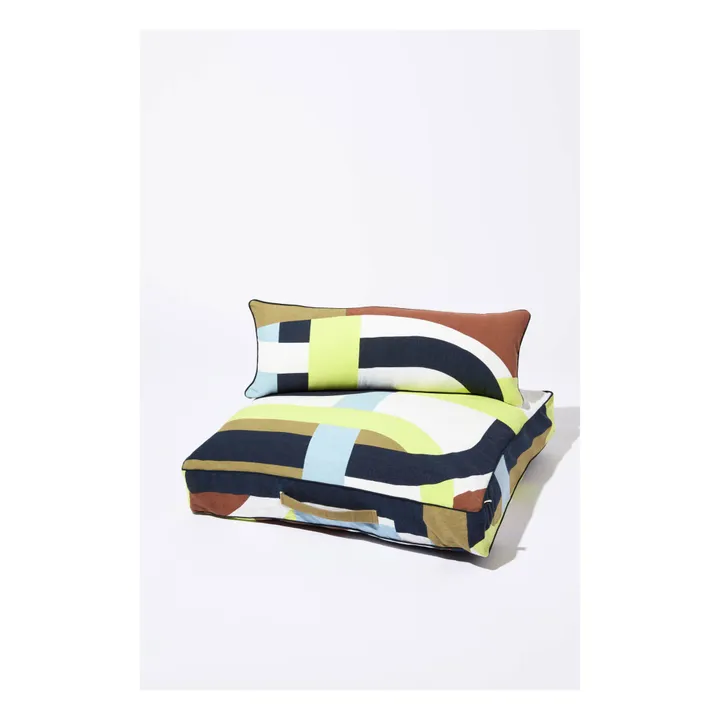 Mapoésie Coussin de sol Supersonic | Jaune citron