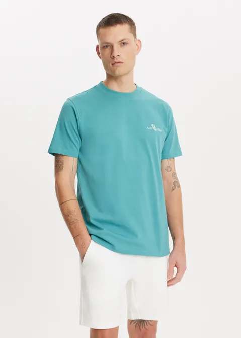 T-shirt met print association blauw (BLW.T)